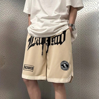 Quần short nam Gksss Mỹ retro dáng rộng phong cách đường phố thời trang in hình quần short thể thao đa năng