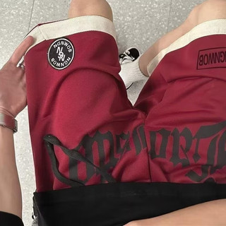 Quần short nam Gksss Mỹ retro dáng rộng phong cách đường phố thời trang in hình quần short thể thao đa năng