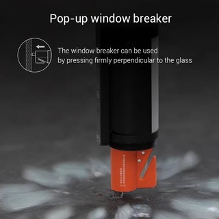 Đèn pin đa chức năng Xiaomi Mijia 1000 Lumen Nhấp nháy / Cảnh báo Pin 3100mAh Máy cắt dây an toàn
