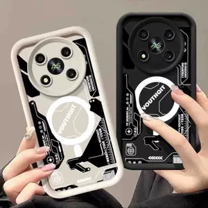 Dành Cho Ốp Điện Thoại Itel RS4 Itel A60 / 60S A70 S23-4G S23 + P55-5G P55 + 4G P55-4G / P55T / P55 NFC Ốp Điện Thoại Kẹo Sang Trọng Mờ Bìa Mềm Họa Tiết Metaverse