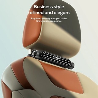 Quạt làm mát ô tô gắn ghế trước/sau, tựa đầu, chạy USB, dây đeo điều chỉnh, dùng cho nội thất Xiaomi