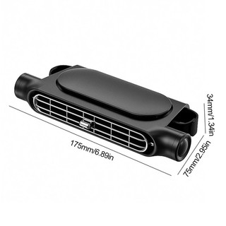 Quạt làm mát ô tô gắn ghế trước/sau, tựa đầu, chạy USB, dây đeo điều chỉnh, dùng cho nội thất Xiaomi
