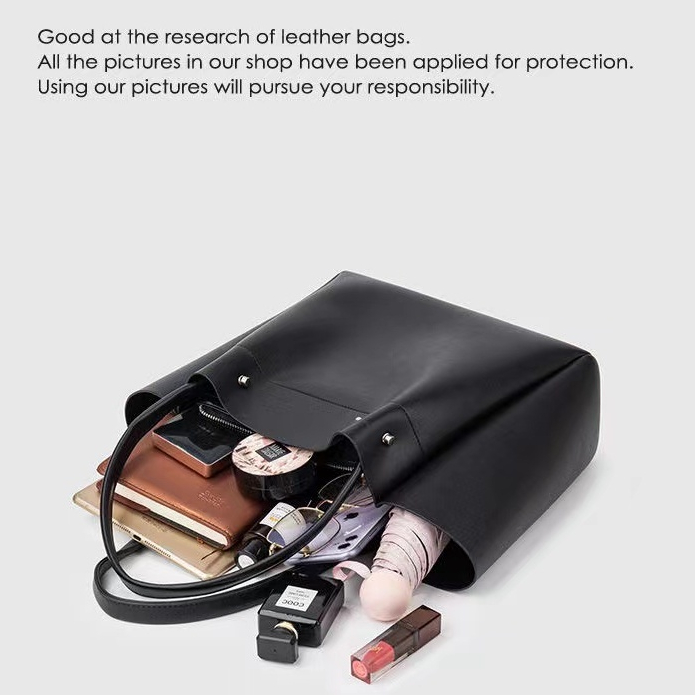 ZARA Túi Tote sức chứa lớn đơn giản dành cho nữ mới Túi mua sắm đeo vai Túi đi làm