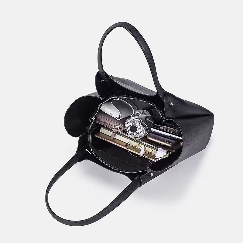 ZARA Túi Tote sức chứa lớn đơn giản dành cho nữ mới Túi mua sắm đeo vai Túi đi làm
