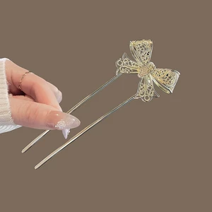 Kẹp tóc hình chữ U rỗng kiểu Trung Quốc mới, sườn xám hàng ngày, Hanfu, kẹp tóc, kẹp tóc nổi tiếng trên internet tinh tế