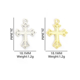 10 Chiếc Thời Trang Sáng Bóng Kim Cương Giả Inlay Chữ Thập Quyến Rũ Cá Tính Tinh Tế Hip Hop Đồ Trang Trí Tôn Giáo Phụ Kiện Trang Sức Vòng Cổ DIY Bông Tai Móc Khóa Phong Cách Cổ Điển Mặt Dây Hợp Kim
