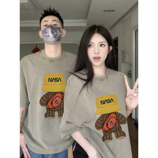 HIIXIIVI Thương Hiệu Mới 100% Cotton Unisex Áo Thun Nữ Tay Ngắn Nam Nữ Baggy Cổ Tròn Rời In Độc Đáo Cặp Đôi Tee