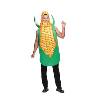 Người Lớn Ngô Trang Phục Nam Ngộ nghĩnh Thực Phẩm Halloween Trang Phục Đảng Trò Chơi Trái Cây & Rau Củ Linh Vật Trang Phục Hóa Trang Carnival Sân Khấu Lạ Mắt Trang Phục