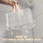 Giỏ đựng đồ dùng phòng tắm đựng mỹ phẩm cầm tay trong suốt thiết kế thoát nước thông minh【chiosala13】