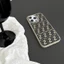 Ốp điện thoại chất liệu vải họa tiết cổ điển sang trọng FF cho iphone 16 Pro Max 15 Pro Max i15 14 Pro Max 14 13 Pro Max 11 Pro Max 12 Pro Max Ốp lưng bảo vệ