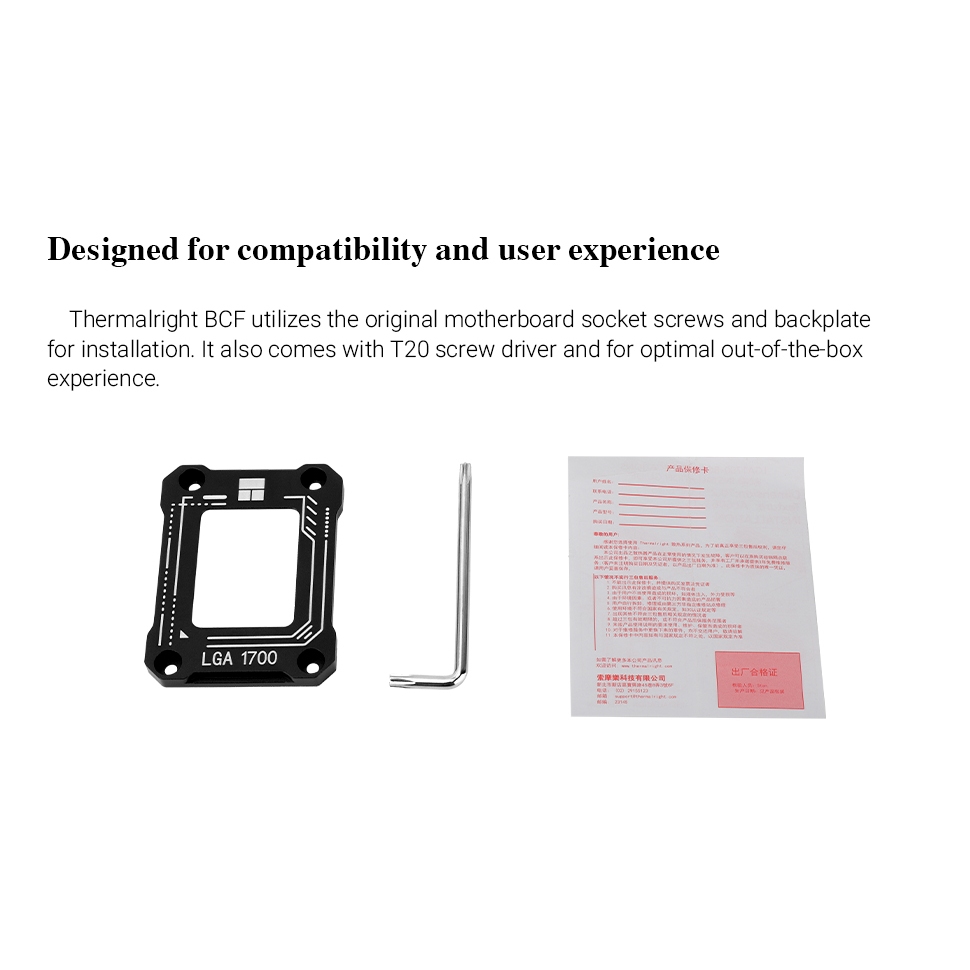 Thermalright LGA1700 / LGA1851-BCF Khung chỉnh sửa uốn CPU màu đen Intel 12 / 13 / 14 / 15 Gen Chống trễ cố định cố định CPU Intel Giá đỡ cố định sửa chữa LGA1700 | BigBuy360 - bigbuy360.vn