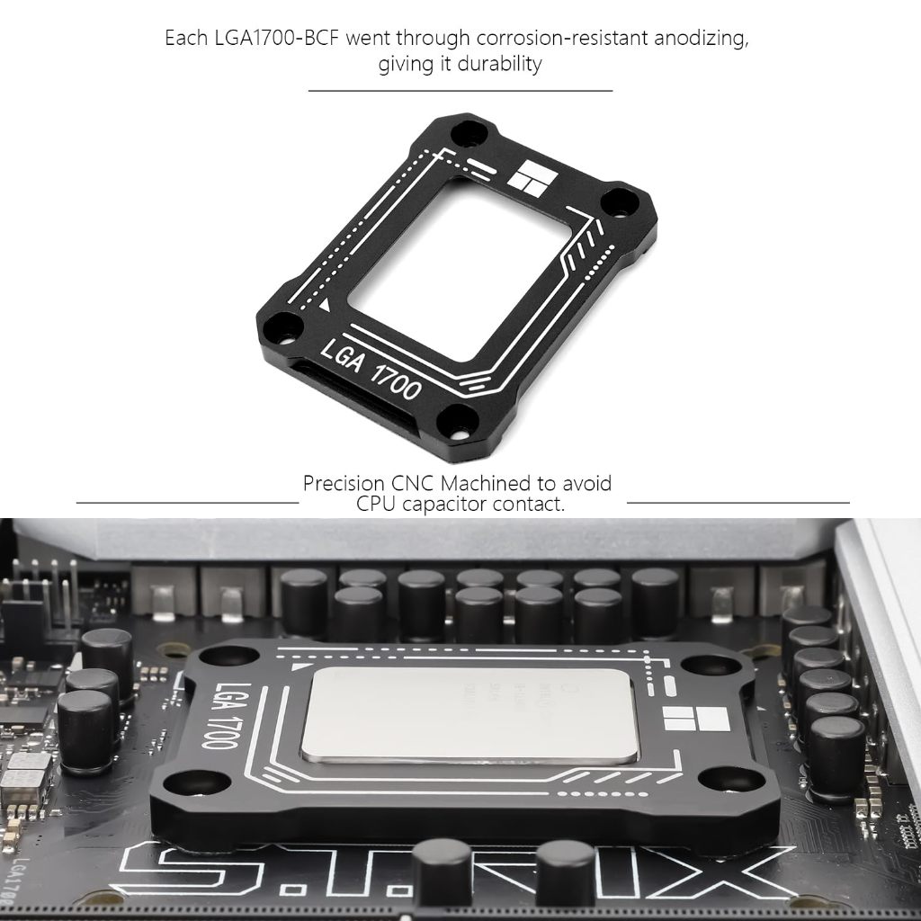 Thermalright LGA1700 / LGA1851-BCF Khung chỉnh sửa uốn CPU màu đen Intel 12 / 13 / 14 / 15 Gen Chống trễ cố định cố định CPU Intel Giá đỡ cố định sửa chữa LGA1700 | BigBuy360 - bigbuy360.vn