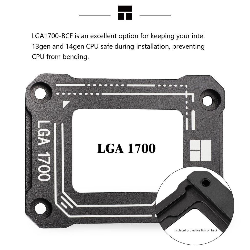 Thermalright LGA1700 / LGA1851-BCF Khung chỉnh sửa uốn CPU màu đen Intel 12 / 13 / 14 / 15 Gen Chống trễ cố định cố định CPU Intel Giá đỡ cố định sửa chữa LGA1700 | BigBuy360 - bigbuy360.vn