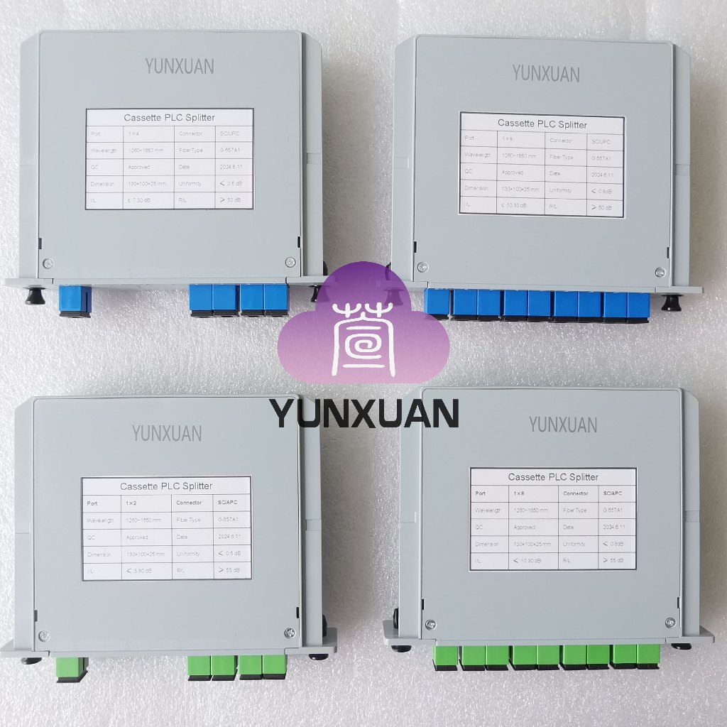 Plc PC + ABS Cassette SC APC 1x2 1x4 1x8 SC UPC Sợi quang PLC Splitter ...
