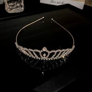 Ngọc trai dát kim cương tình yêu vương miện tóc vương miện vòng tóc thời trang tinh tế headband cô dâu khí chất mũ nón dành cho nữ