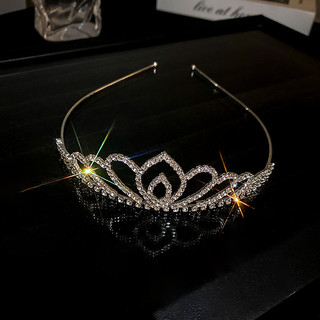 Ngọc trai dát kim cương tình yêu vương miện tóc vương miện vòng tóc thời trang tinh tế headband cô dâu khí chất mũ nón dành cho nữ