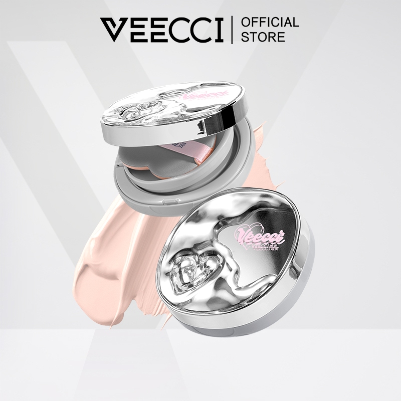 VEECCI Cushion BB Cấp Ẩm Kiềm Dầu Lâu Trôi Suốt 24h Độ Che Phủ Và Chống Thấm Nước Cao10g/4.5g