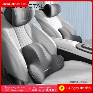 SEAMETAL Gối tựa cao su non + vỏ cotton thoáng khi hàng cao cấp siêu đàn hồi
