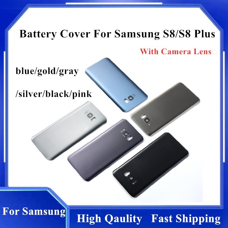 Dành Cho Samsung Ốp điện thoại Pin Dành Cho Samsung Galaxy S8 G950 SM-G950F G950FD S8 Plus S8 + G955 SM-G955F G955FD Ốp điện thoại Kính Phía Sau