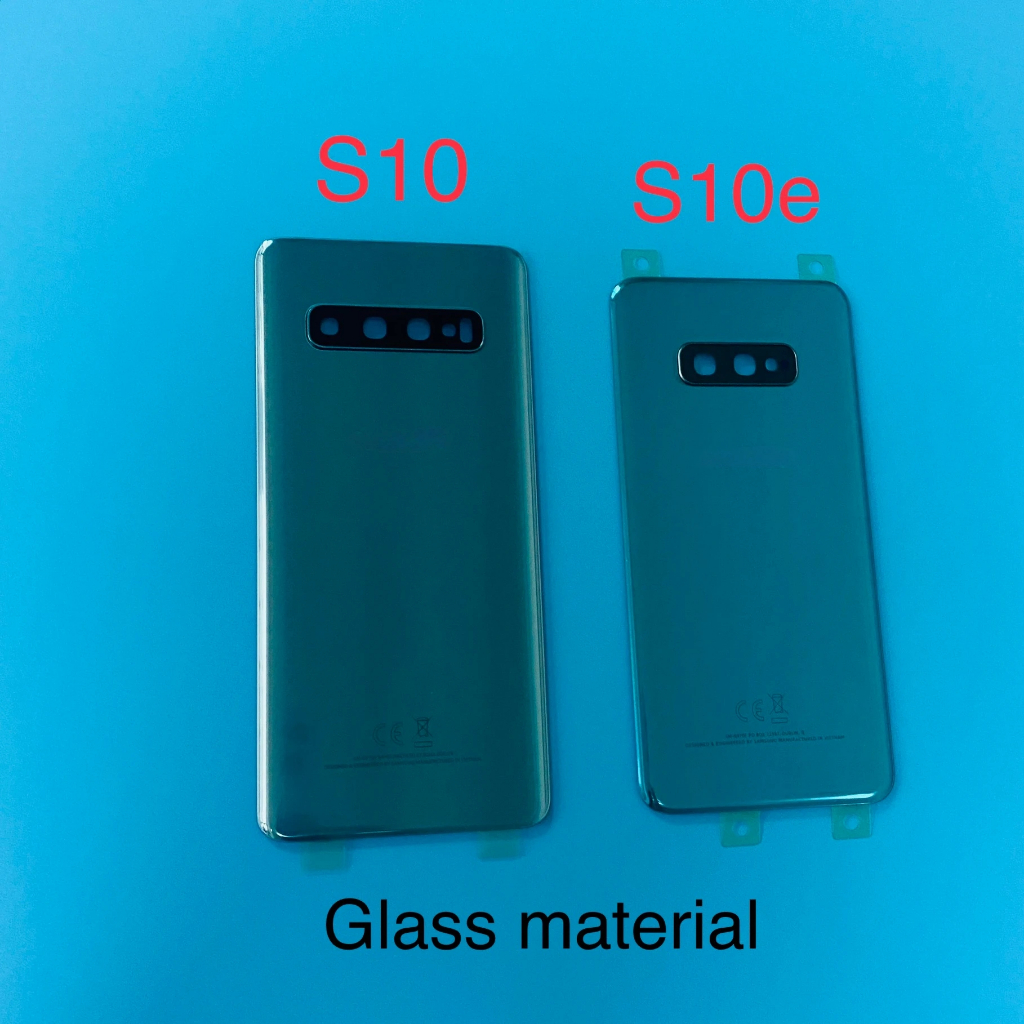 Dành Cho Samsung Galaxy S10 / S10 + / S10E Ốp điện thoại Pin Kính Phía Sau Vỏ Phụ Kiện Thay Thế + Ống Kính Máy Ảnh Cho S 10 10Plus 10E