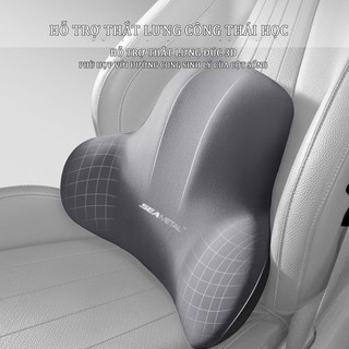SEAMETAL Gối tựa cao su non + vỏ cotton thoáng khi hàng cao cấp siêu đàn hồi