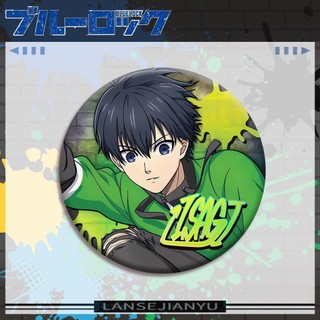 Khóa XANH Isagi Yoichi Chigiri Hyoma Seishiro Nagi Anime Tinplate Kim Loại Huy Hiệu Pin Anime Ngoại Vi Thổ Cẩm Sưu Tập Quà Tặng