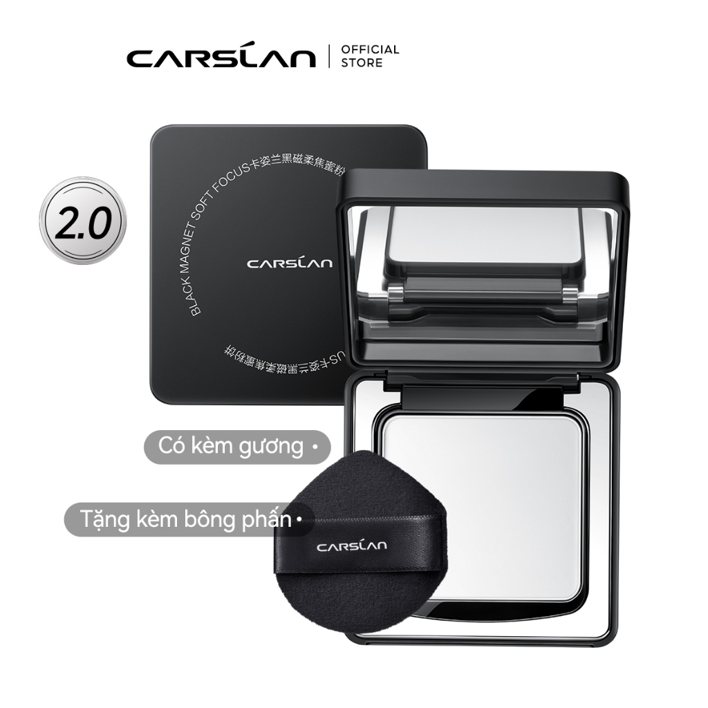 Phấn Nén Black Magnetic Carslan 2.0 Kiểm soát dầu lâu trôi 24H 8g