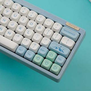 Iceberg Keycaps PBT Dye-sub KOA Profile Keycap Custom Keycaps Tương thích với công tắc Cherry Gateron MX