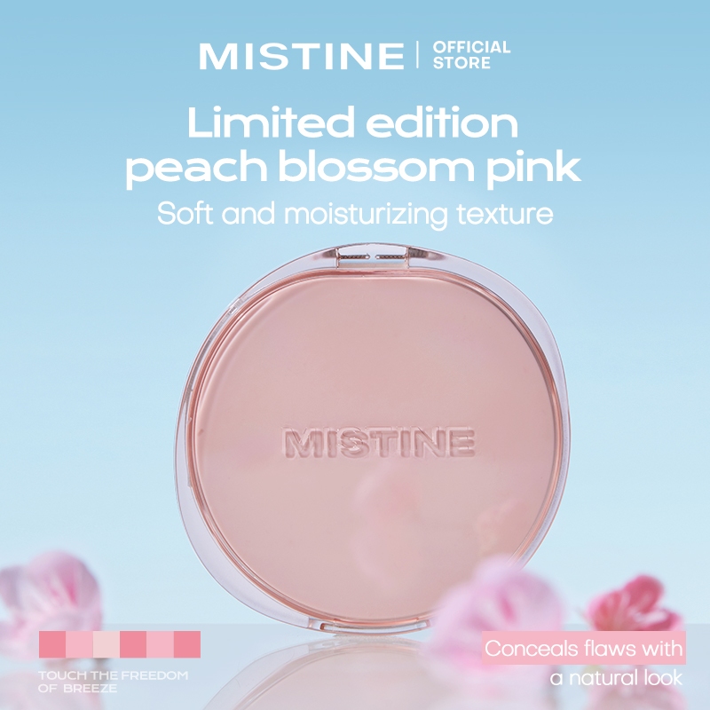 Mistine Poreless BB CC Cushion Kem che khuyết điểm kiểm soát dầu chống thấm nước lâu trôi + Phấn má hồng không tập trung