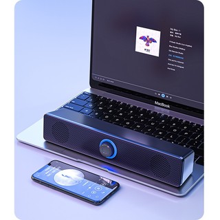 Máy tính để bàn Mini, hệ thống âm thanh, văn phòng, nhà, máy tính xách tay để bàn, loa nhỏ Bluetooth có dây, loa siêu trầm