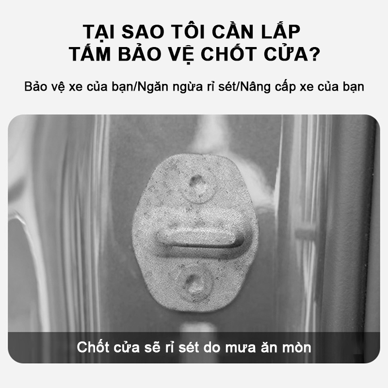 4 cái SEAMETAL Khóa cửa silicon Vỏ bảo vệ Khóa cửa ô tô Đệm hấp thụ sốc Miếng dán chống va chạm dày Fu