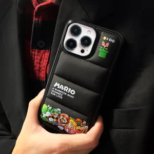 Ốp điện thoại áo khoác xuống Super Mario dễ thương cho iphone 16 15 Pro MAX 14 Pro MAX 14 plus 13 Pro MAX i13 13pro 11 Pro MAX i11 iX Xs XR Xs MAX 12Pro 12 Pro Max7plus 8plus
