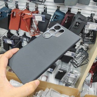 600d Từ Tính Thật Aramid Sợi Carbon Ốp Lưng Điện Thoại Samsung Galaxy S24 S23 Ultra 5G Kim Loại Len Vỏ Sạc Không Dây