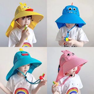Mũ chống nắng cho bé, mũ chống tia UV vành lớn siêu to và rộng tặng kèm còi Sun hat【Chiosala12】