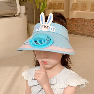 Mũ chống nắng cho bé kèm quạt chống tia UV mũ chống nắng vành rộng quạt mini bé trai bé gái che nửa đầu Baby sun hat【Chiosala12】