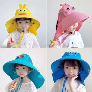 Mũ chống nắng cho bé, mũ chống tia UV vành lớn siêu to và rộng tặng kèm còi Sun hat【Chiosala12】