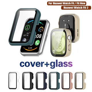 Vỏ PC cứng Kính cường lực bảo vệ màn hình Vỏ bảo vệ cho đồng hồ Huawei phù hợp 2 / 3 / new / Fit2 Fit3