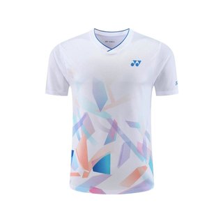 Áo thun cầu lông và quần vợt hợp thời trang YONEX Áo sơ mi tập luyện ngắn tay thoáng khí cho bé trai và bé gái