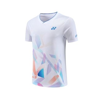 Áo thun cầu lông và quần vợt hợp thời trang YONEX Áo sơ mi tập luyện ngắn tay thoáng khí cho bé trai và bé gái