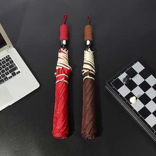 Ô cực lớn Hai người Ô gấp tự động chống gió và chống mưa Ô tiện mang theo 27 inch