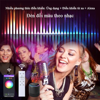 CANMEIJIA Đèn trần LED thông minh Đèn trần có thể điều chỉnh độ sáng 24W Bluetooth Wifi RGBW Đèn bảng LED có ứng dụng Điều khiển từ xa Đèn chiếu sáng trang trí cho phòng ngủ gia đình Phòng khách