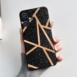 Ốp Lưng Cho Tecno Pova Neo 3 Vỏ Thiết Kế Mới 2023 Họa Tiết Đá Cẩm Thạch Màu Đen Vỏ Điện Thoại Silicon Mềm Cho PovaNeo3 LH6n Vỏ