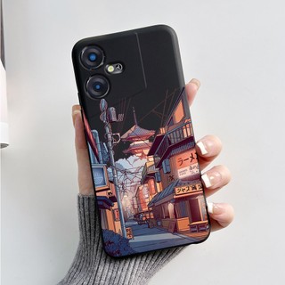 Ốp Lưng Cho Tecno Pova Neo 3 Vỏ Thiết Kế Mới 2023 Họa Tiết Đá Cẩm Thạch Màu Đen Vỏ Điện Thoại Silicon Mềm Cho PovaNeo3 LH6n Vỏ