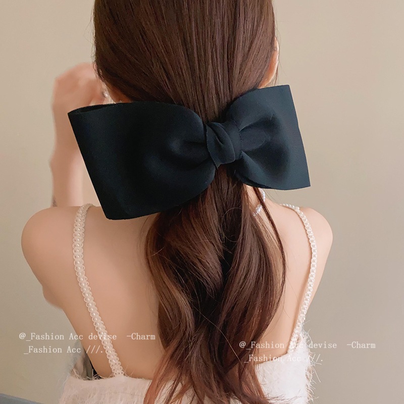 Kẹp tóc nơ cà vạt Hàn Quốc thời trang nhỏ thiết kế đơn giản cảm giác kẹp miệng vịt khí chất nhẹ sang trọng nhỏ tươi tóc phụ kiện
