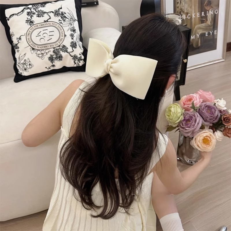 Kẹp Tóc Nơ và Mỏ Vịt Lớn Phong Cách Hàn Quốc, Phụ Kiện Tóc Thanh Lịch và Thời Trang cho Nữ