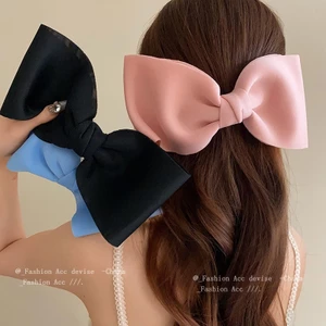 Kẹp tóc nơ cà vạt Hàn Quốc thời trang nhỏ thiết kế đơn giản cảm giác kẹp miệng vịt khí chất nhẹ sang trọng nhỏ tươi tóc phụ kiện
