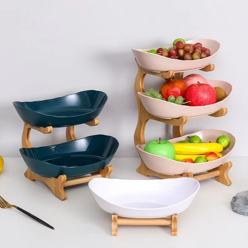Nhiều Lớp Bảo Quản Khay Đựng Trái Cây Ăn Nhẹ Khay Ăn Nhẹ, 3 Tầng Bát Trái Cây Hộ Gia Đình Ăn Nhẹ Đĩa Kẹo Khay Giỏ Trái Cây Khay Đựng Trái Cây Có Chân Đế