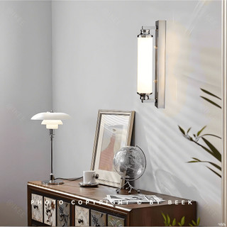AIMI Bauhaus Retro Đèn Treo Tường Thiết Kế Bắc Âu Vintage Phong Cách Công Nghiệp Đèn Ống Phòng Ngủ Đầu Giường Đèn Hành Lang Aisle Đèn