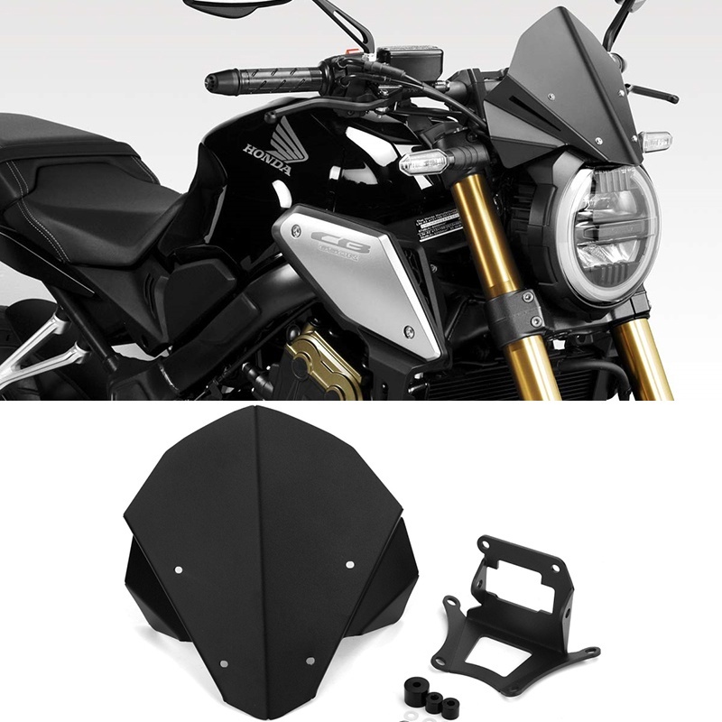 HONDA CB650R 2019-2021, CB1000R 2019-2021, kính chắn gió hợp kim nhôm phía trước