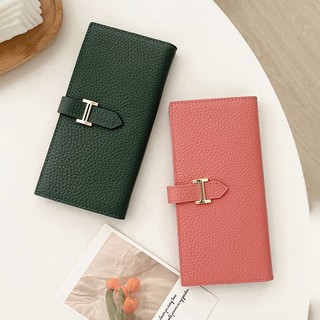 Da Thật Chính Hãng Ví Dài Thời Trang Nữ Gấp Thẻ Lớp Đầu Tiên Da Bò Có Dây Kéo Ví Đựng Tiền Xu Quà Tặng Nữ